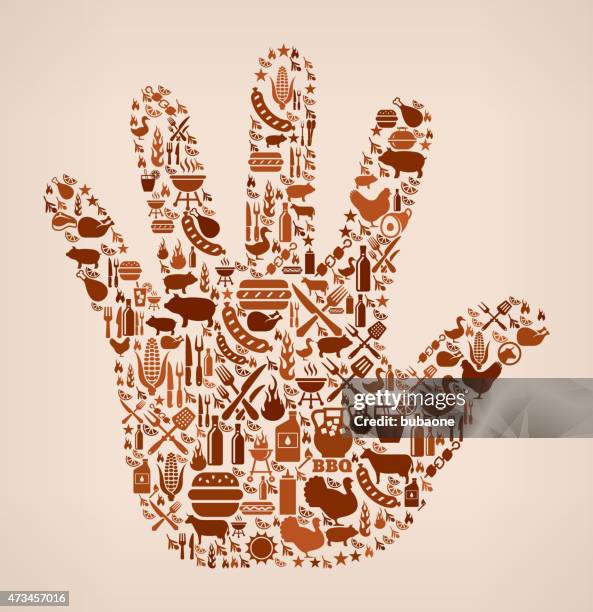 hand summer barbecue invitation vector background - grilled corn stock illustrations