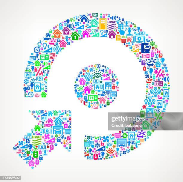 making selection on home automation and security vector background - computer screens multiple stock illustrations