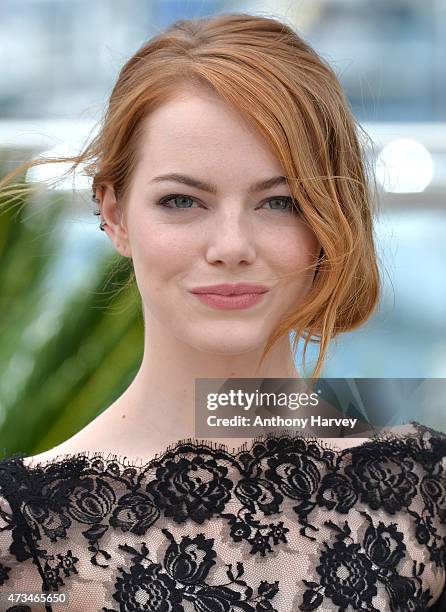 Emma Stone attends the "Irrational Man" photocall during the 68th annual Cannes Film Festival on May 15, 2015 in Cannes, France.