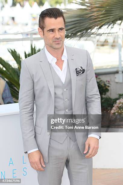 Colin Farrell attends the "The Lobster" photocall during the 68th annual Cannes Film Festival on May 15, 2015 in Cannes, France.