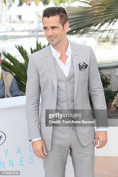 Colin Farrell attends the "The Lobster" photocall during the 68th annual Cannes Film Festival on May 15, 2015 in Cannes, France.