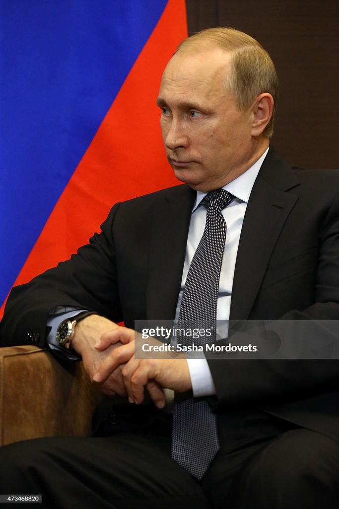 Russian President Vladimir Putin Meets President of Abkhazia Raul Khajimba
