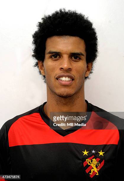 Ewerton Pascoa of Sport Club do Recife poses during a portrait session on August 14, 2015 in Recife,Brazil.