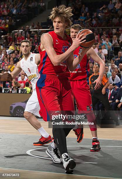 Andrei Kirilenko, #47 of CSKA Moscow in action during the Turkish Airlines Euroleague Final Four Madrid 2015 Semifinal B game between CSKA Moscow vs...