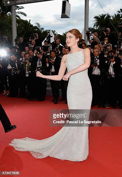 Emma Stone attends the Premiere of "Irrational Man" during the 68th annual Cannes Film Festival on May 15, 2015 in Cannes, France.
