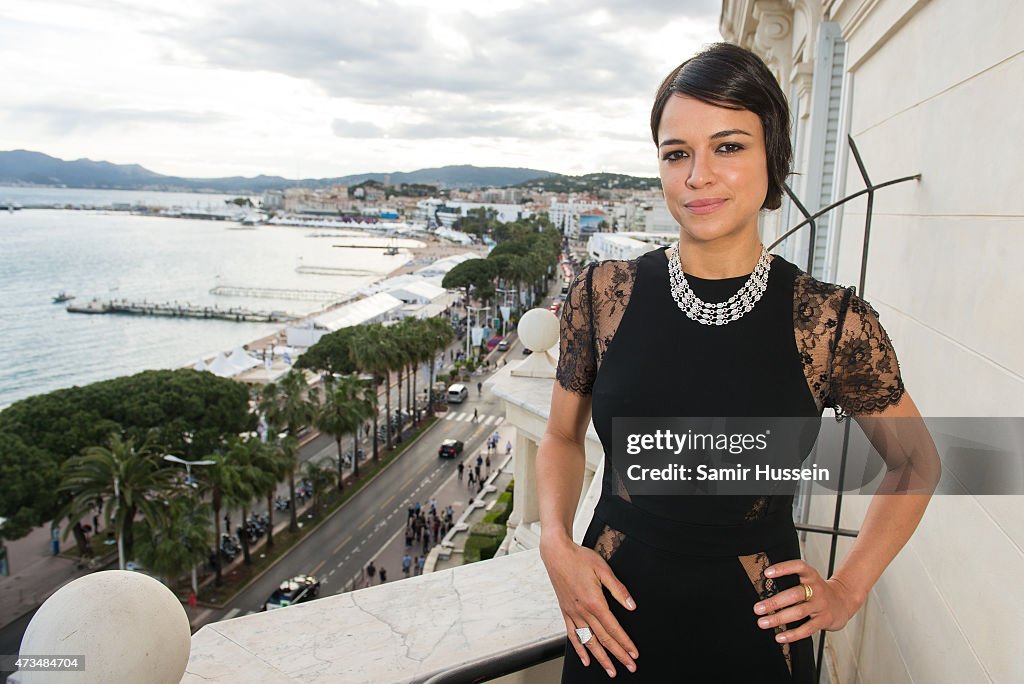 Michelle Rodriguez Visits The Avakian Suite During The 68th Annual Cannes Film Festival
