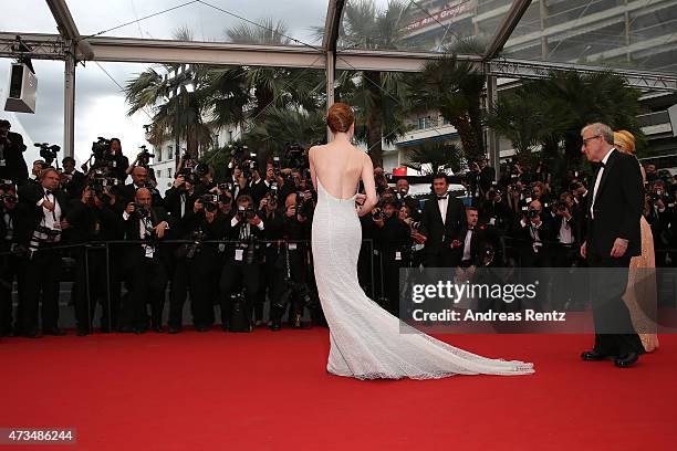 Emma Stone attends the Premiere of "Irrational Man" during the 68th annual Cannes Film Festival on May 15, 2015 in Cannes, France.