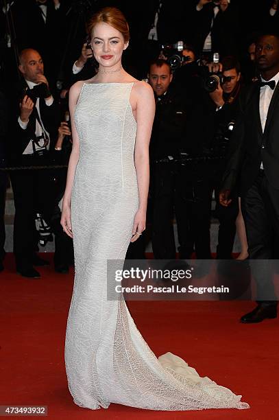 Emma Stone attends the Premiere of "Irrational Man" during the 68th annual Cannes Film Festival on May 15, 2015 in Cannes, France.
