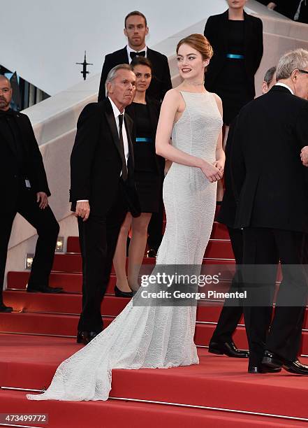 Emma Stone attends the "Irrational Man" Premiere during the 68th annual Cannes Film Festival on May 15, 2015 in Cannes, France.