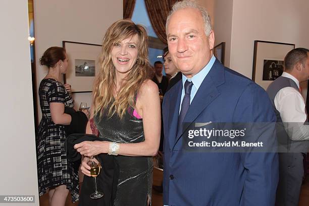 Martha Fiennes and Charles Finch attend as Charles Finch hosts his annual Filmmakers Dinner and photographic exhibition in celebration of 'The Art Of...