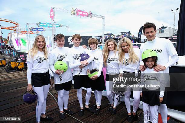 Actors Veronica Dunne, Nolan Gould, Dylan Riley Synder, Ty Simpkins, Willow Shields, singer/model Alli Simpson, actor James Marsden and his daughter...
