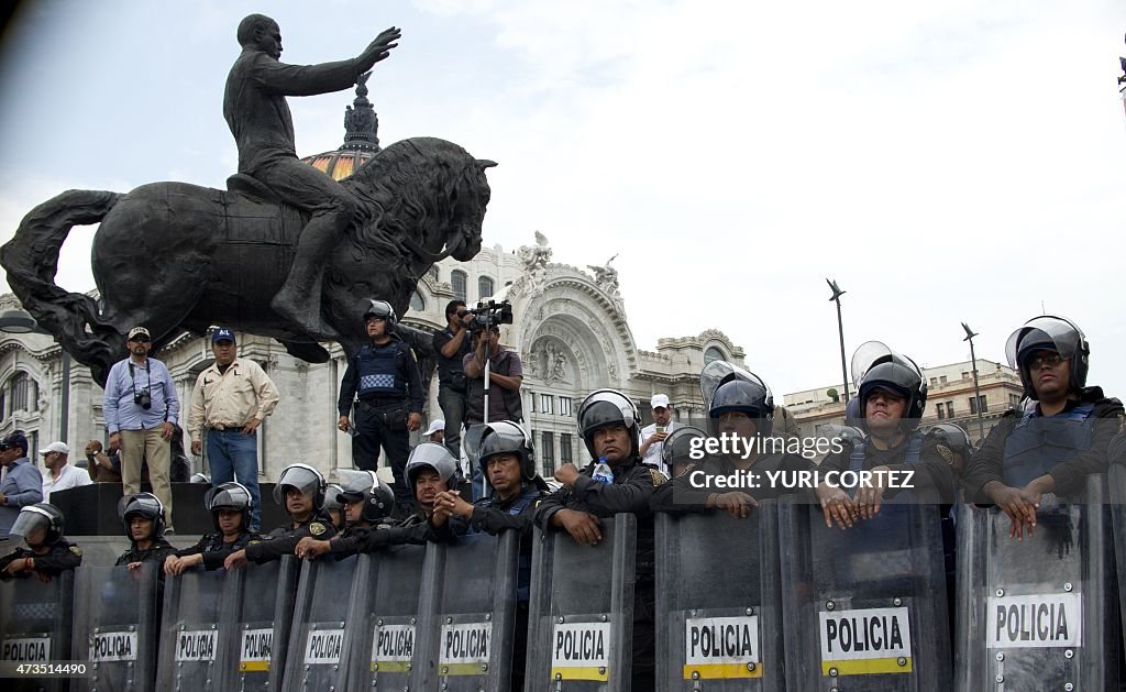 MEXICO-TEACHERS-PROTEST