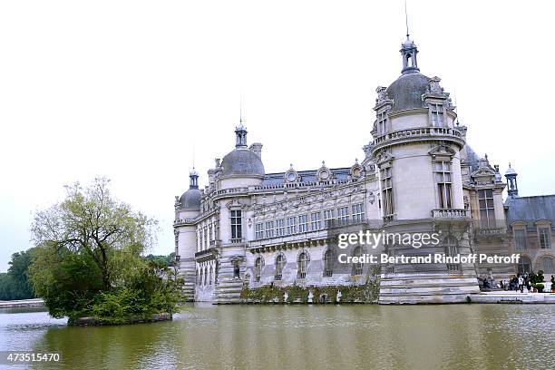 Illustration view of Chantilly Castel and its Gardens during the Days of Plants 2015 : From Courson To Chantilly ! Held at Chateau de Chantilly on...