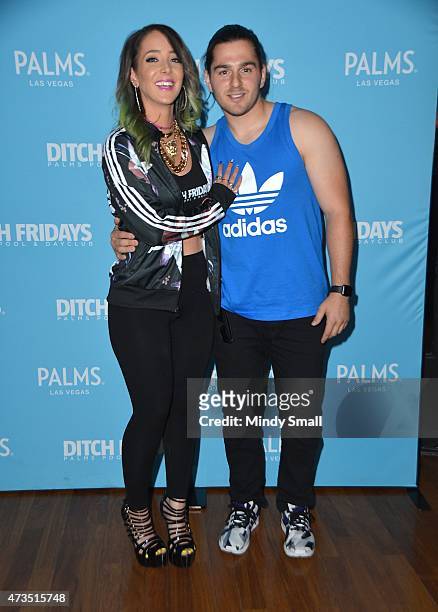 YouTube Star Jenna Marbles and Julien Solomita arrive as Jenna Marbles hosts Ditch Fridays at Palms Pool & Dayclub at the Palms Casino Resort on May...
