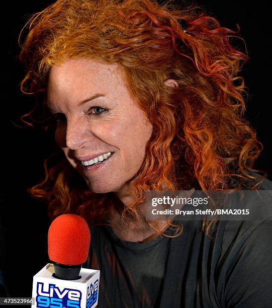 Comedian Scott Thompson, aka Carrot Top at Radio Row during the 2015 Billboard Music Awards at MGM Grand Garden Arena on May 15, 2015 in Las Vegas,...