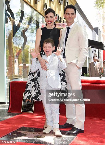 Actress Julianna Margulies, son Kieran Lindsay Lieberthal and husband attorney Keith Lieberthal attend the ceremony honoring Julianna Margulies with...