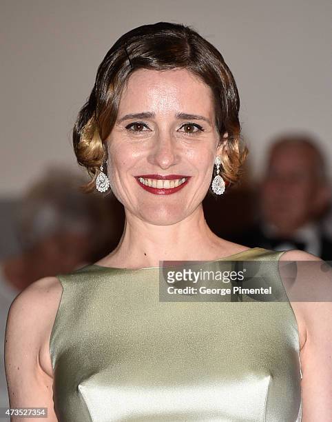 Angeliki Papoulia attends the "Lobster" Premiere during the 68th annual Cannes Film Festival on May 15, 2015 in Cannes, France.