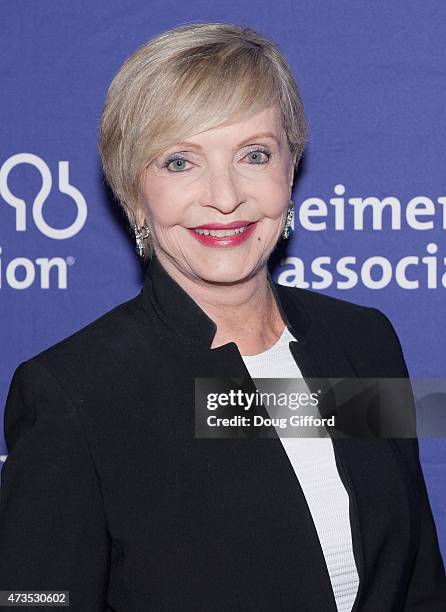 Actress Florence Henderson poses before speaking at the Alzheimer's Association, Orange County Annual Visionary Women Luncheon at Rancho Las Lomas on...