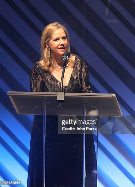 Martha Thorne onstage during Pritzker Architecture Prize 2015 at New World Symphony on May 15, 2015 in Miami Beach, Florida.