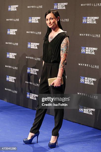 Lina van de Mars attends the Maybelline 100th anniversary celebrations on May 15, 2015 in Berlin, Germany.