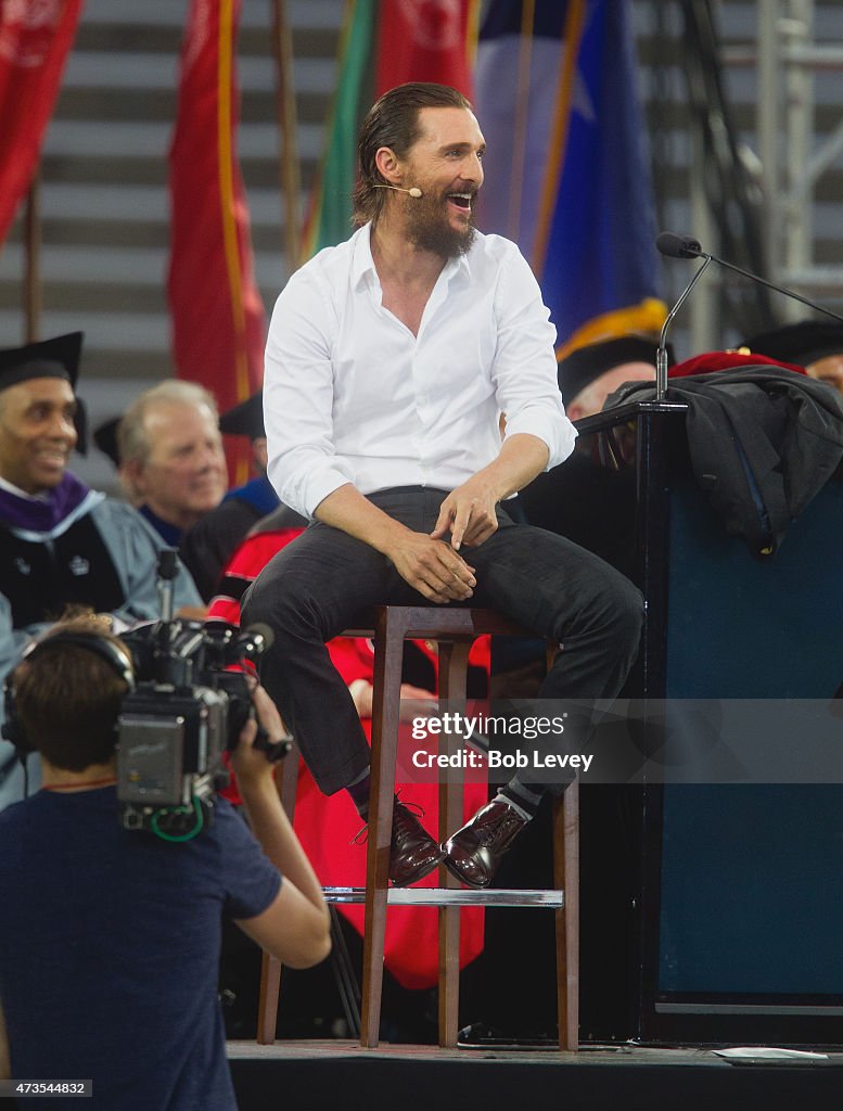 Academy Award-Winning Actor Matthew McConaughey University Of Houston Commencement Address