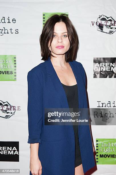 Actress Augie Duke arrives at the premiere of Indie Rights' "Miles To Go" at the Arena Cinema Hollywood on May 15, 2015 in Hollywood, California.