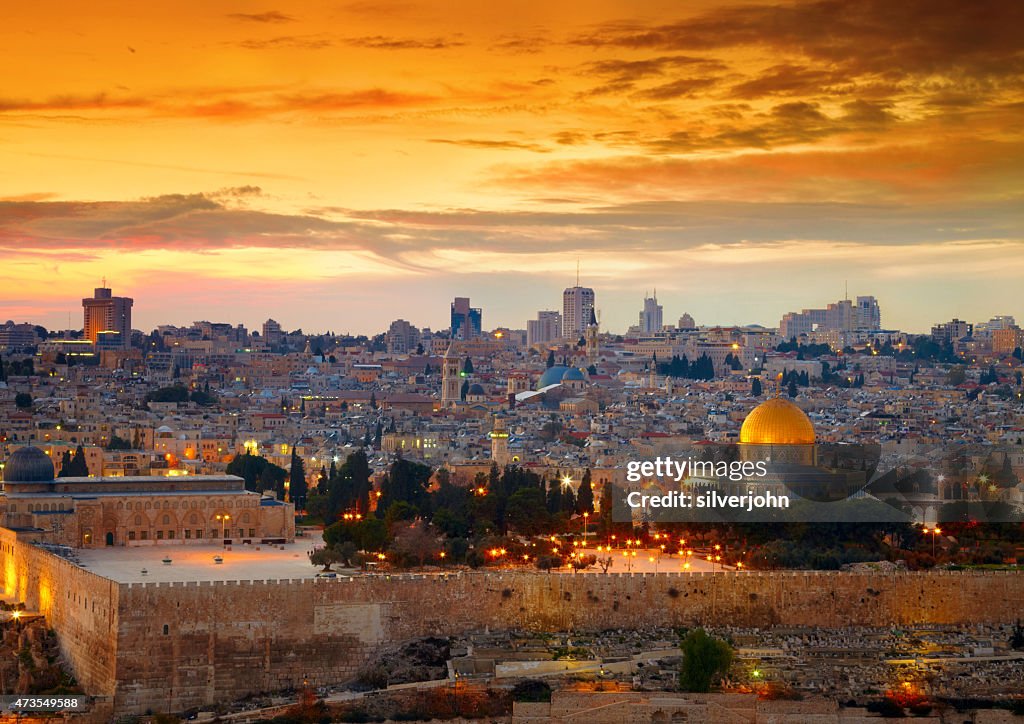 View to Jerusalem old city. Israel