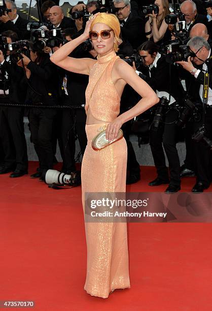 Parker Posey attends the "Irrational Man" premiere during the 68th annual Cannes Film Festival on May 15, 2015 in Cannes, France.