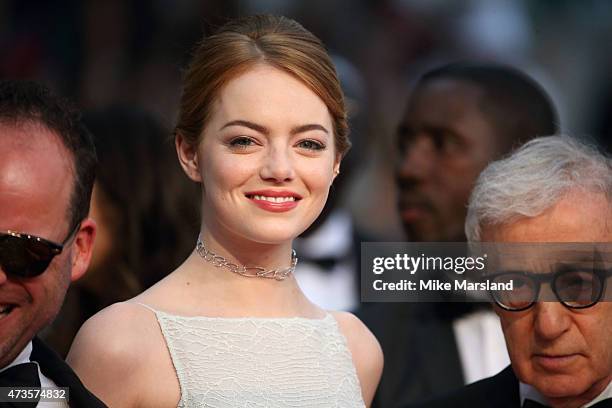 Emma Stone attends the "Irrational Man" Premiere during the 68th annual Cannes Film Festival on May 15, 2015 in Cannes, France.