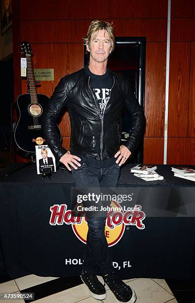 Duff McKagan greets fans and sign copies of his book " Duff McKagan How To Be A Man " at the Hard Rock Shop in The Seminole Hard Rock Hotel & Casino...