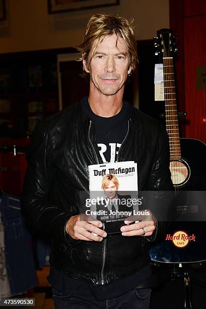 Duff McKagan greets fans and sign copies of his book " Duff McKagan How To Be A Man " at the Hard Rock Shop in The Seminole Hard Rock Hotel & Casino...