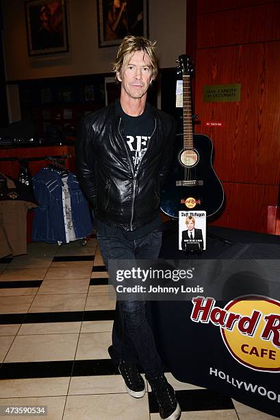 Duff McKagan greets fans and sign copies of his book " Duff McKagan How To Be A Man " at the Hard Rock Shop in The Seminole Hard Rock Hotel & Casino...