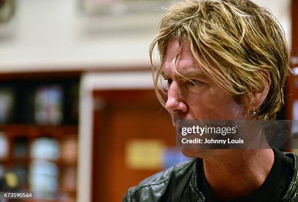 Duff McKagan greets fans and sign copies of his book " Duff McKagan How To Be A Man " at the Hard Rock Shop in The Seminole Hard Rock Hotel & Casino...