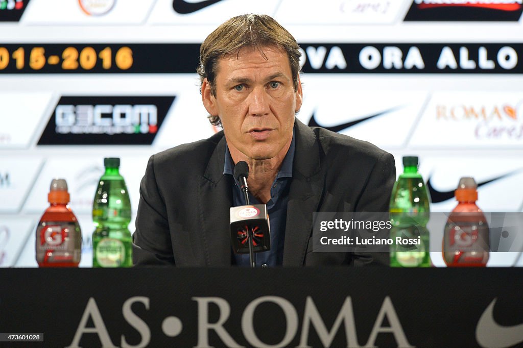 AS Roma Training And Press Conference