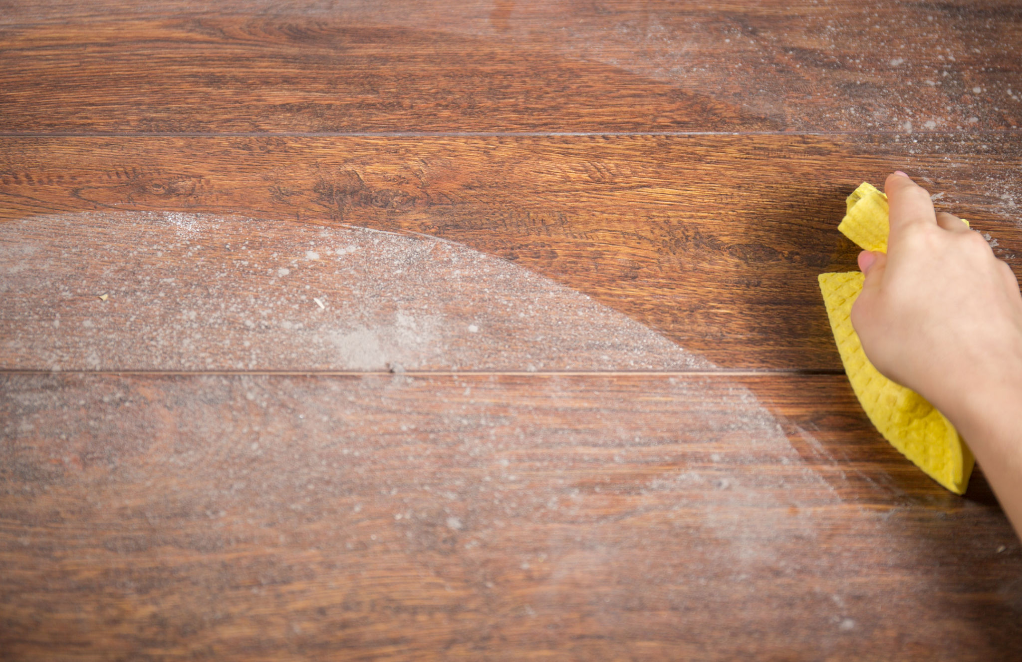 hardwood floor dust