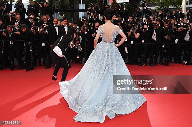 Li Bingbing attends "The Sea Of Trees" Premiere during the 68th annual Cannes Film Festival on May 16, 2015 in Cannes, France.