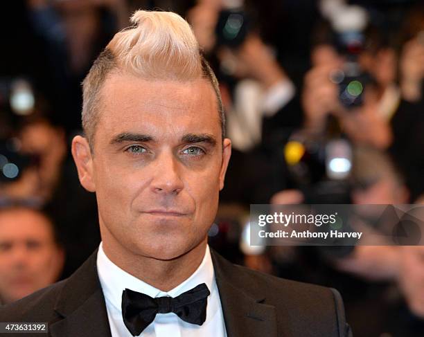 Robbie Williams attends the "Sea Of Trees" premiere during the 68th annual Cannes Film Festival on May 16, 2015 in Cannes, France.