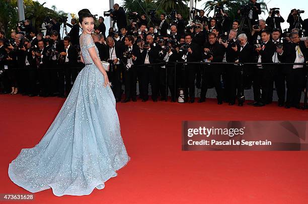 Li Bingbing attends "The Sea Of Trees" Premiere during the 68th annual Cannes Film Festival on May 16, 2015 in Cannes, France.