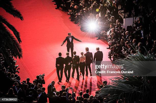 Gus Van Sant, Matthew McConaughey, Naomi Watts, Chris Sparling, guests attend the Premiere of "The Sea Of Trees" during the 68th annual Cannes Film...
