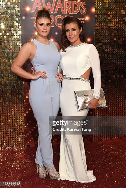 Kym Marsh and daughter Emily Mae Cunliffe attend the British Soap Awards at Manchester Palace Theatre on May 16, 2015 in Manchester, England.