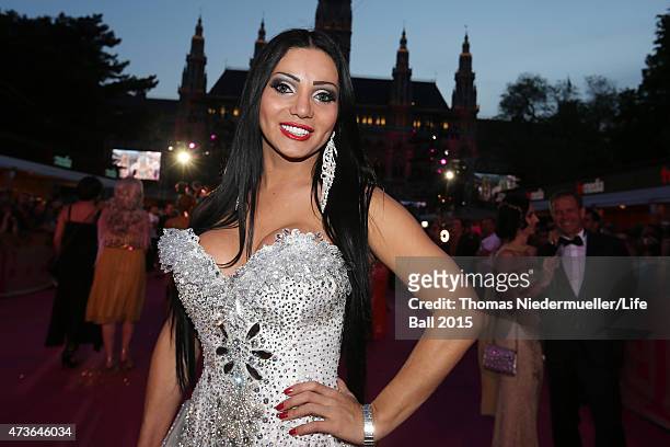 Guest attends the Life Ball 2015 at City Hall on May 16, 2015 in Vienna, Austria.