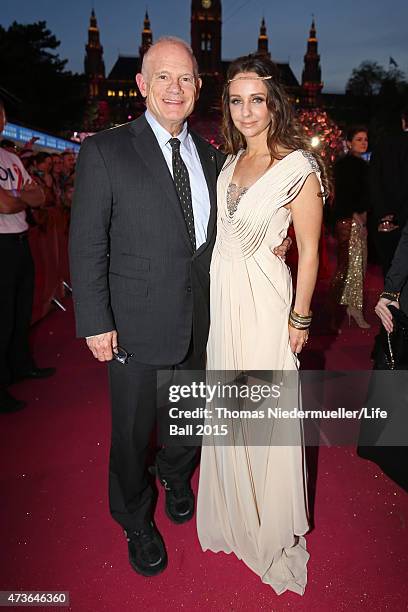 Bill Roedy and his wife Alexandra attend the Life Ball 2015 at City Hall on May 16, 2015 in Vienna, Austria.