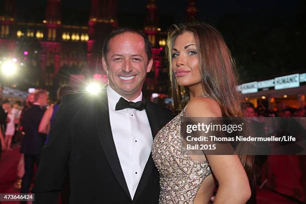 Guests attend the Life Ball 2015 at City Hall on May 16, 2015 in Vienna, Austria.