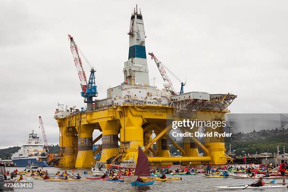 Protesters Take To Kayaks To Demonstrate Against Shell's Plans To Drill In Arctic Protesters Take To Kayaks To Demonstrate Against Shell's Plans To Drill In Arctic
