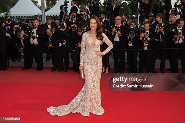 Andie MacDowell attends "The Sea Of Trees" Premiere during the 68th annual Cannes Film Festival on May 16, 2015 in Cannes, France.