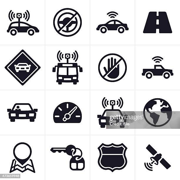 selbstparken – fahren und fahrerloses fahrzeug-icons und symbole - autoschlüssel stock-grafiken, -clipart, -cartoons und -symbole