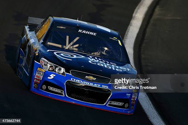 Kasey Kahne drives the Time Warner Cable Chevrolet during qualifying for the NASCAR Sprint Cup Series Sprint All-Star Race at Charlotte Motor...