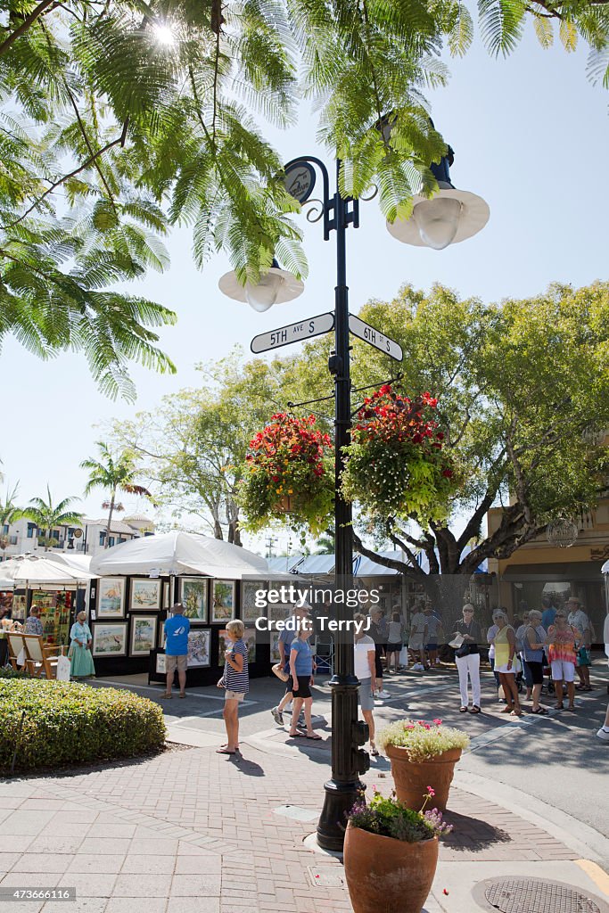 Art Festival on 5th Avenue in Naples Florida