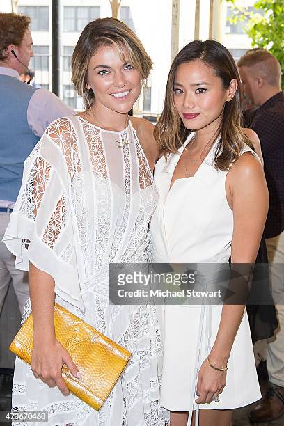 Actresses Serinda Swan and Jamie Chung attend the 4th Annual Olevolos Project Brunch at Gallow Green at the McKittrick Hotel on May 16, 2015 in New...