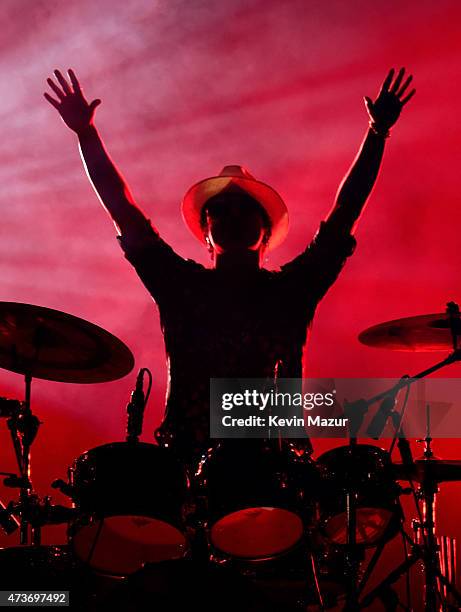 Musician Bruno Mars performs onstage during Rock in Rio USA at the MGM Resorts Festival Grounds on May 16, 2015 in Las Vegas, Nevada.